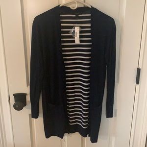 JCrew mixed media cardigan size XS